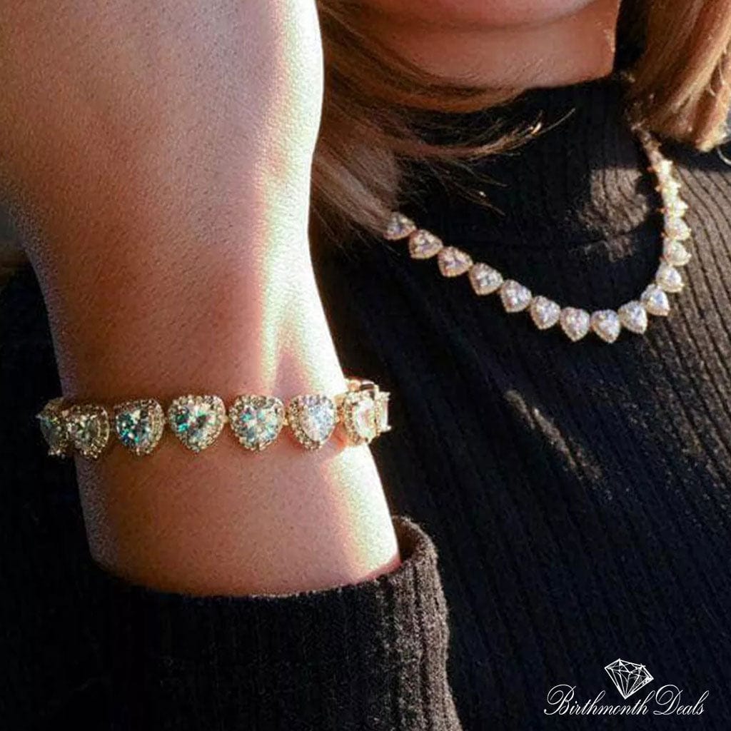 April Diamond Birthstone Bracelet - Birthmonth Deals