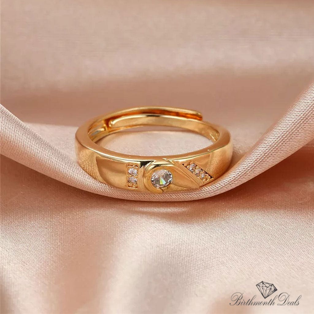 April Diamond Birthstone Ring - Birthmonth Deals