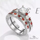 July Ruby Birthstone Stacking Ring - Birthmonth Deals