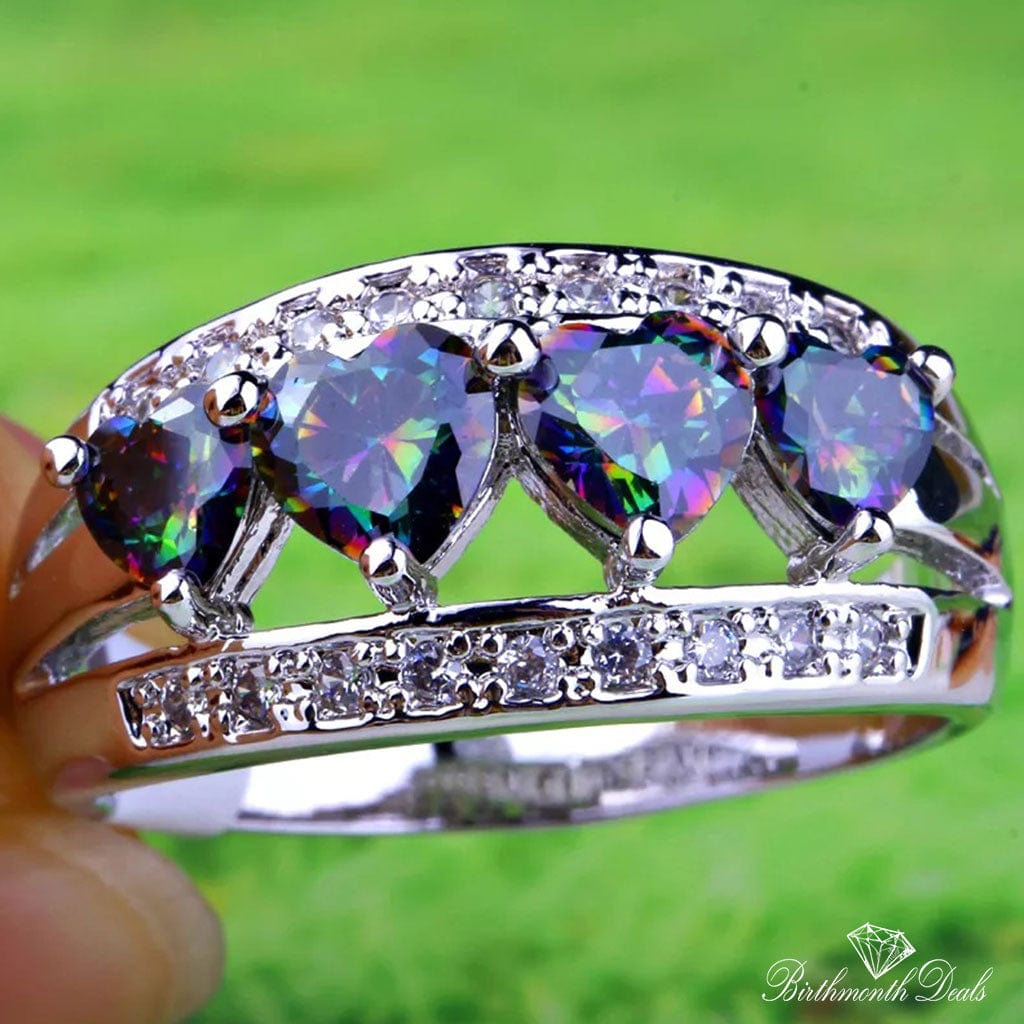 June Alexandrite Birthstone Ring - Birthmonth Deals