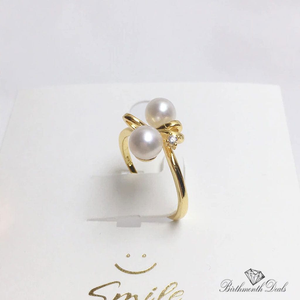 June Pearl Birthstone Ring - Birthmonth Deals