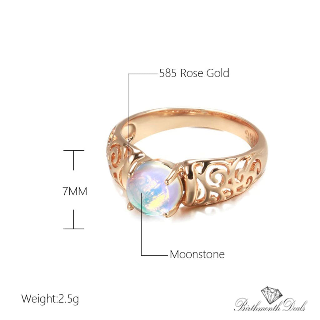 June Moonstone Ring - Birthmonth Deals