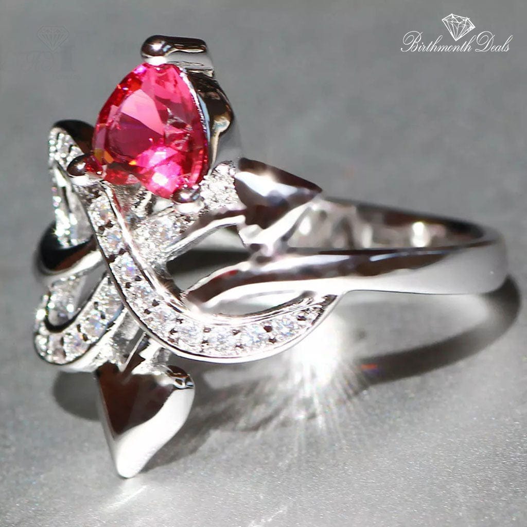 July Ruby Birthstone Ring - Birthmonth Deals