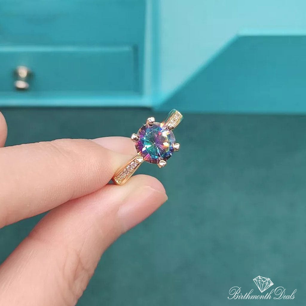 June Alexandrite Birthstone Ring - Birthmonth Deals