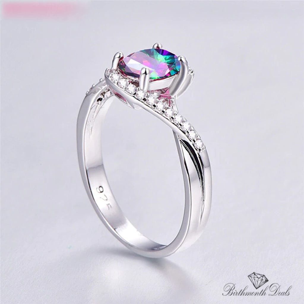 June Alexandrite Birthstone Ring - Birthmonth Deals