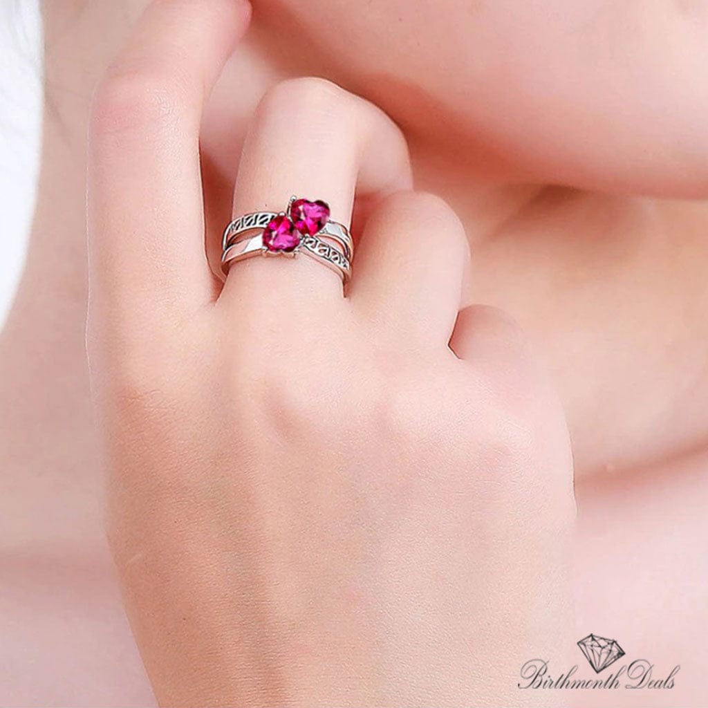 July Ruby Birthstone Ring - Birthmonth Deals