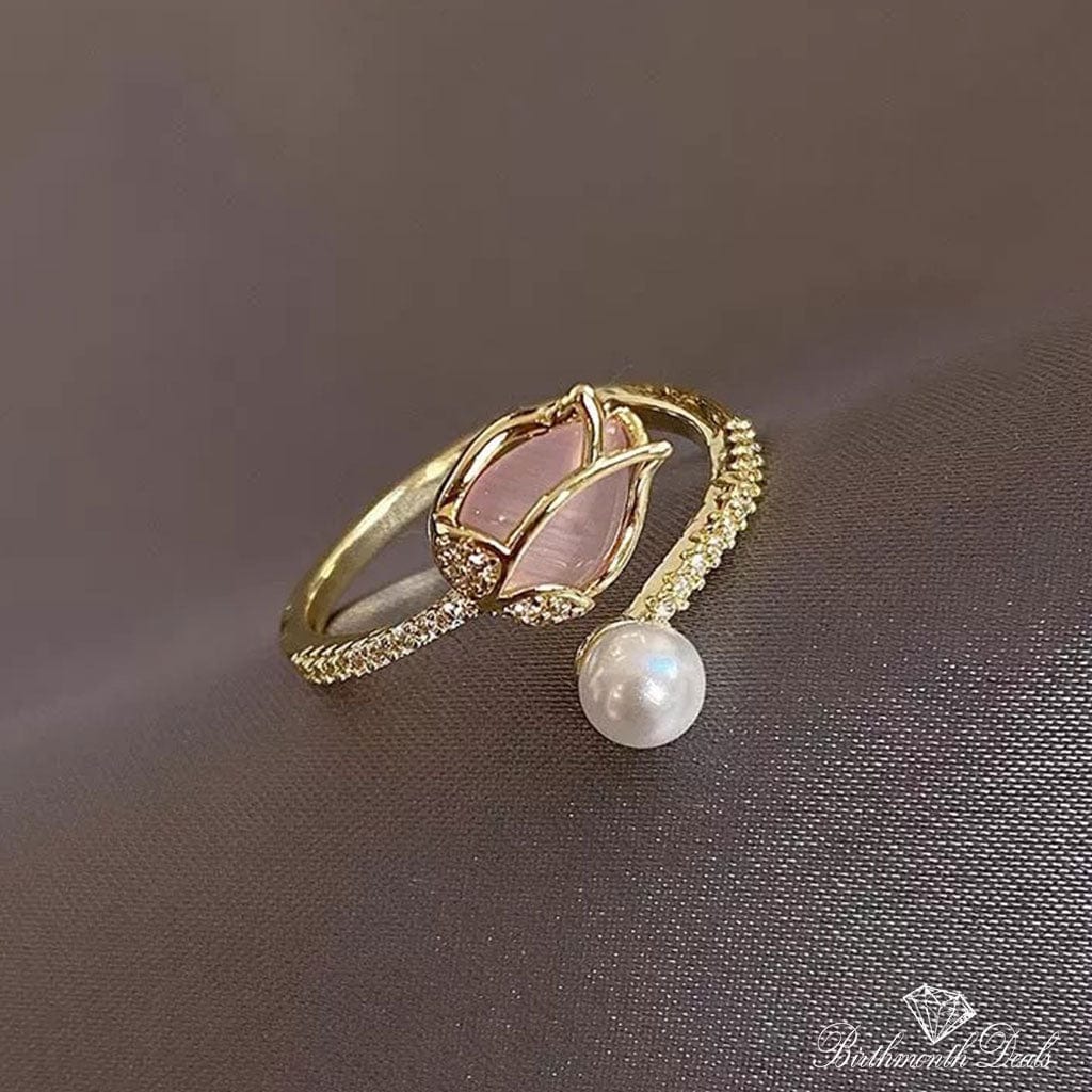 June Pearl Birthstone Ring - Birthmonth Deals