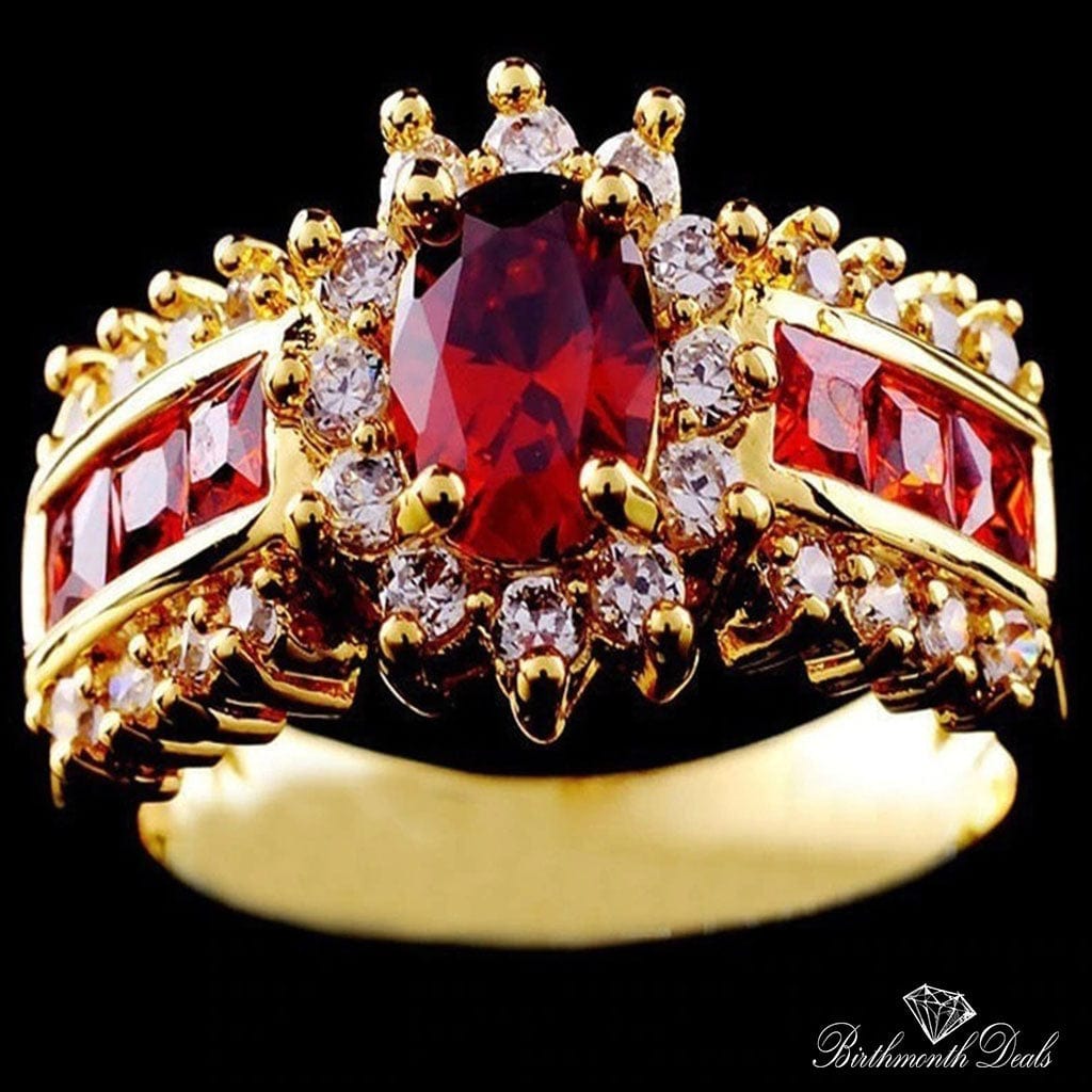 July Ruby Birthstone Ring - Birthmonth Deals