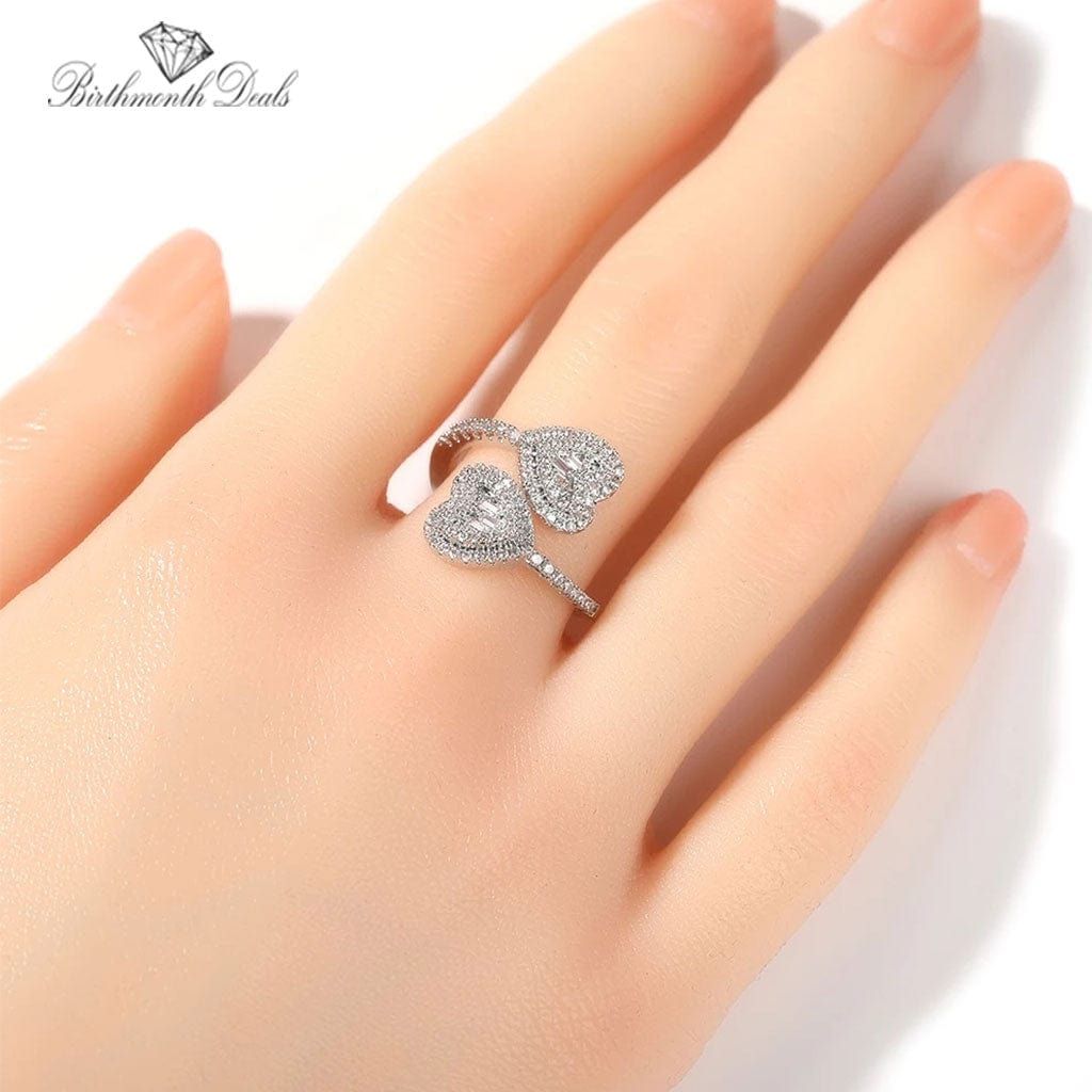 April Diamond Birthstone Ring - Birthmonth Deals