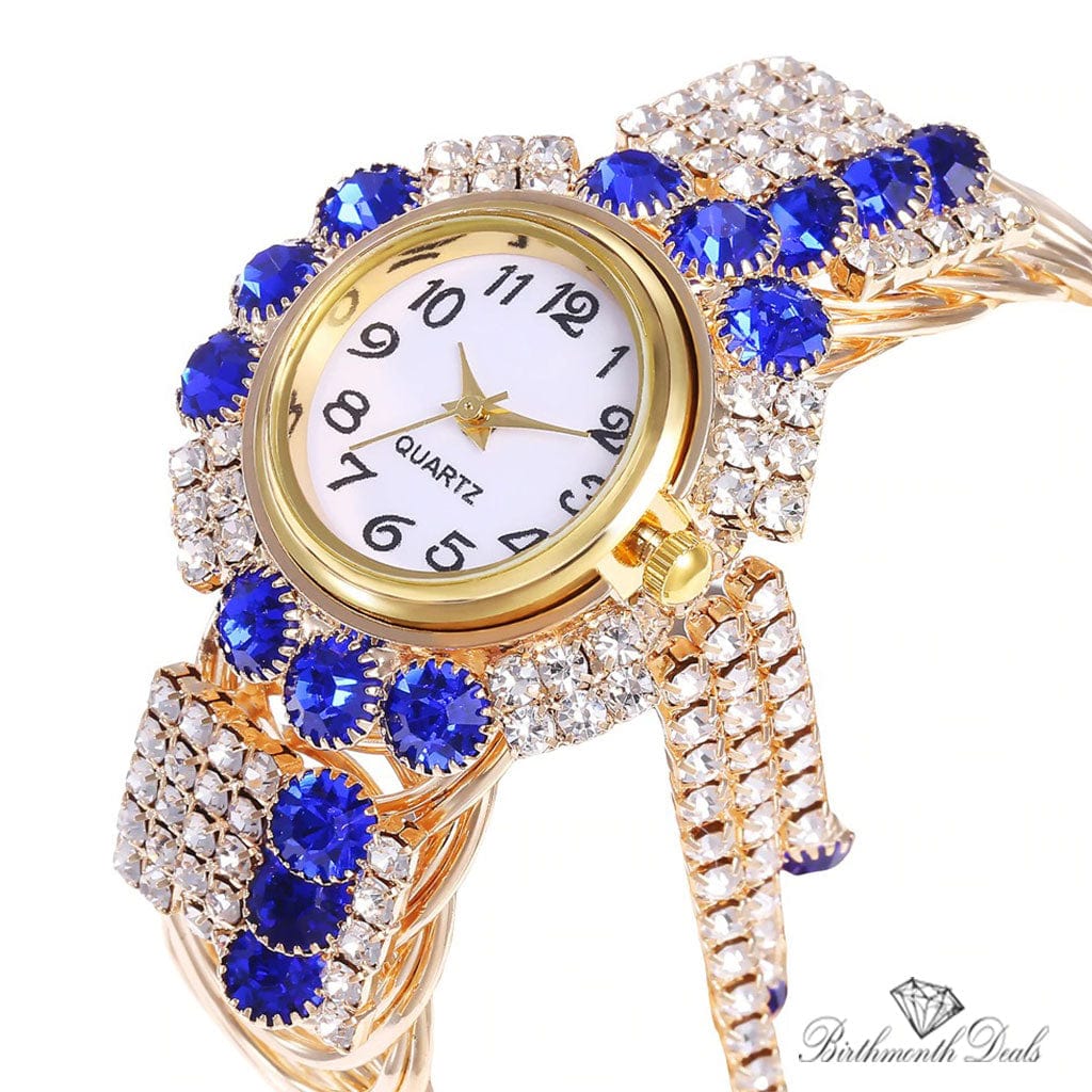 September Sapphire Birthstone Watch - Birthmonth Deals