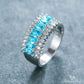 March Aquamarine Birthstone Ring - Birthmonth Deals