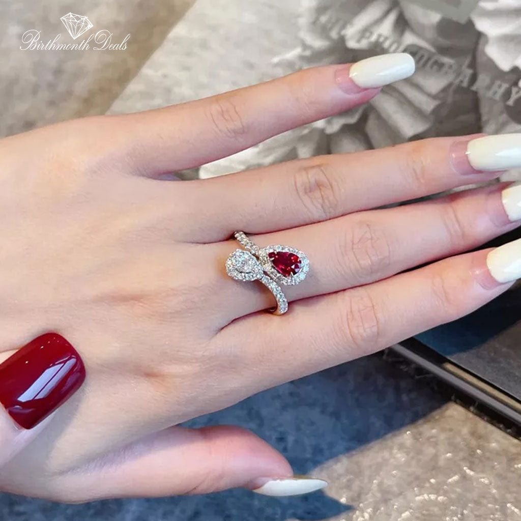 July Ruby Birthstone Ring - Birthmonth Deals