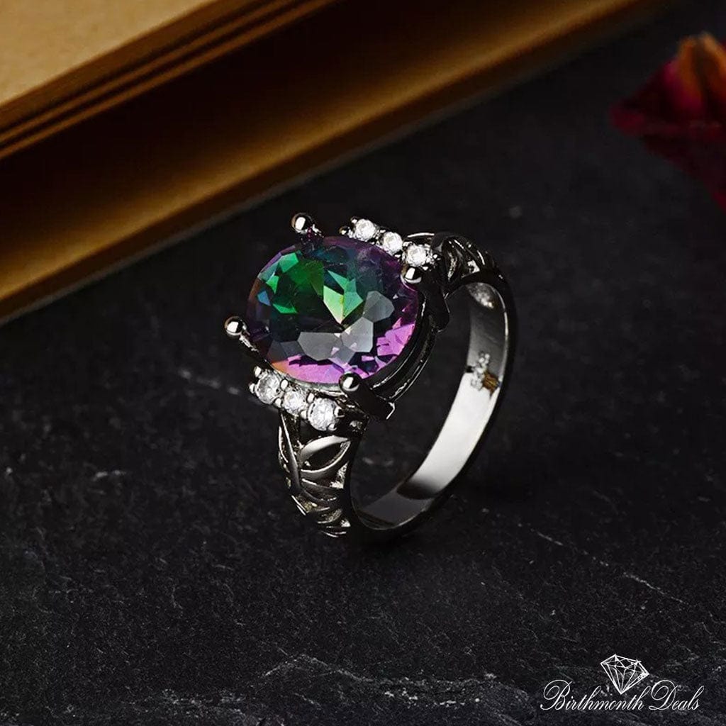 June Alexandrite Birthstone Ring - Birthmonth Deals