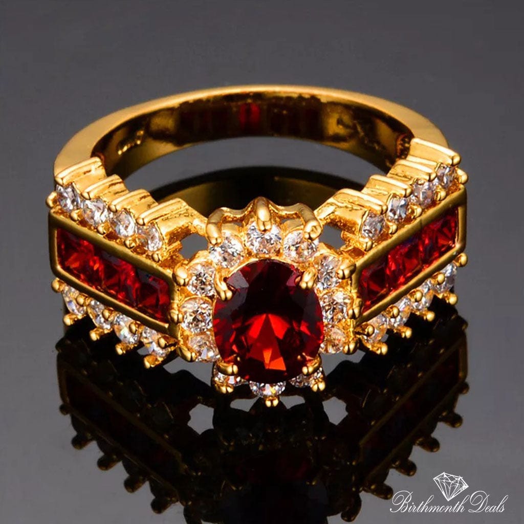 July Ruby Birthstone Ring - Birthmonth Deals