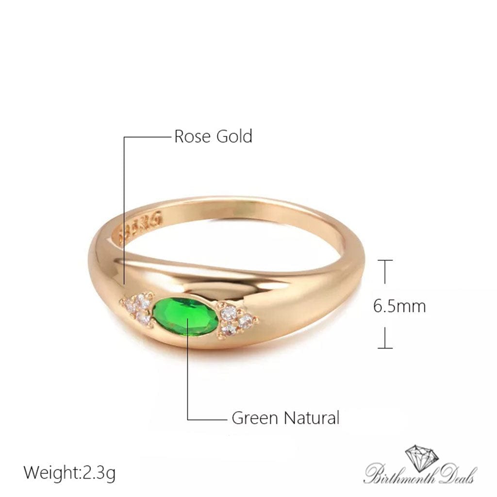 May Emerald Birthstone Ring - Birthmonth Deals