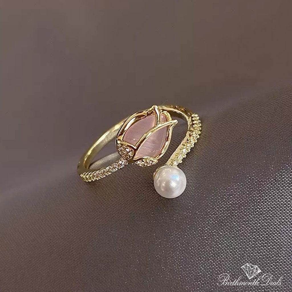 June Pearl Birthstone Ring - Birthmonth Deals