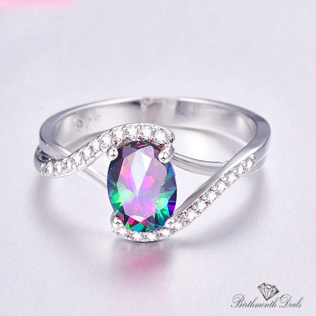 June Alexandrite Birthstone Ring - Birthmonth Deals