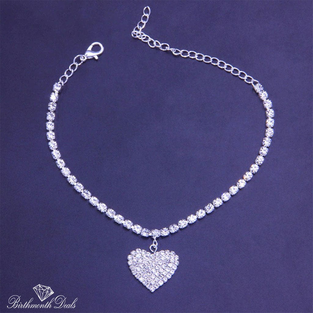 April Diamond Birthstone Anklets - Birthmonth Deals