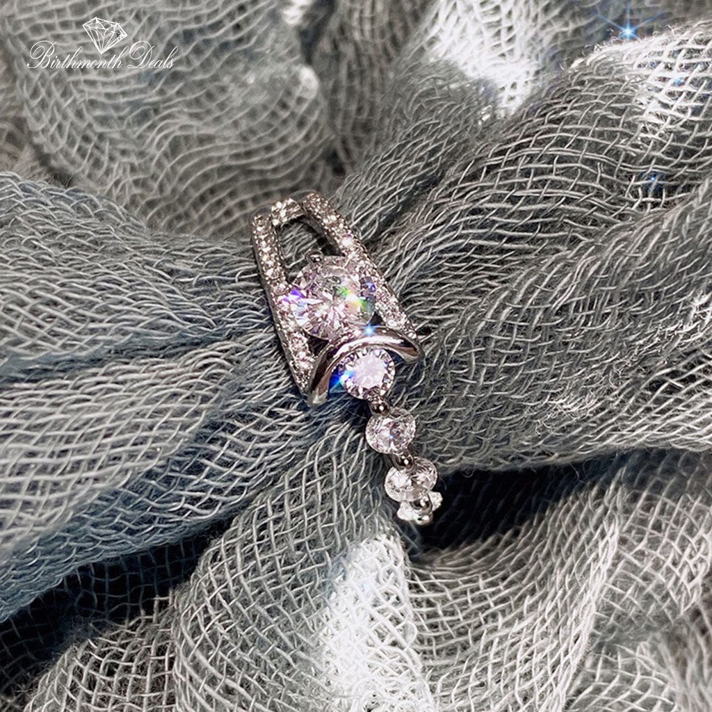 April Diamond Birthstone Ring - Birthmonth Deals