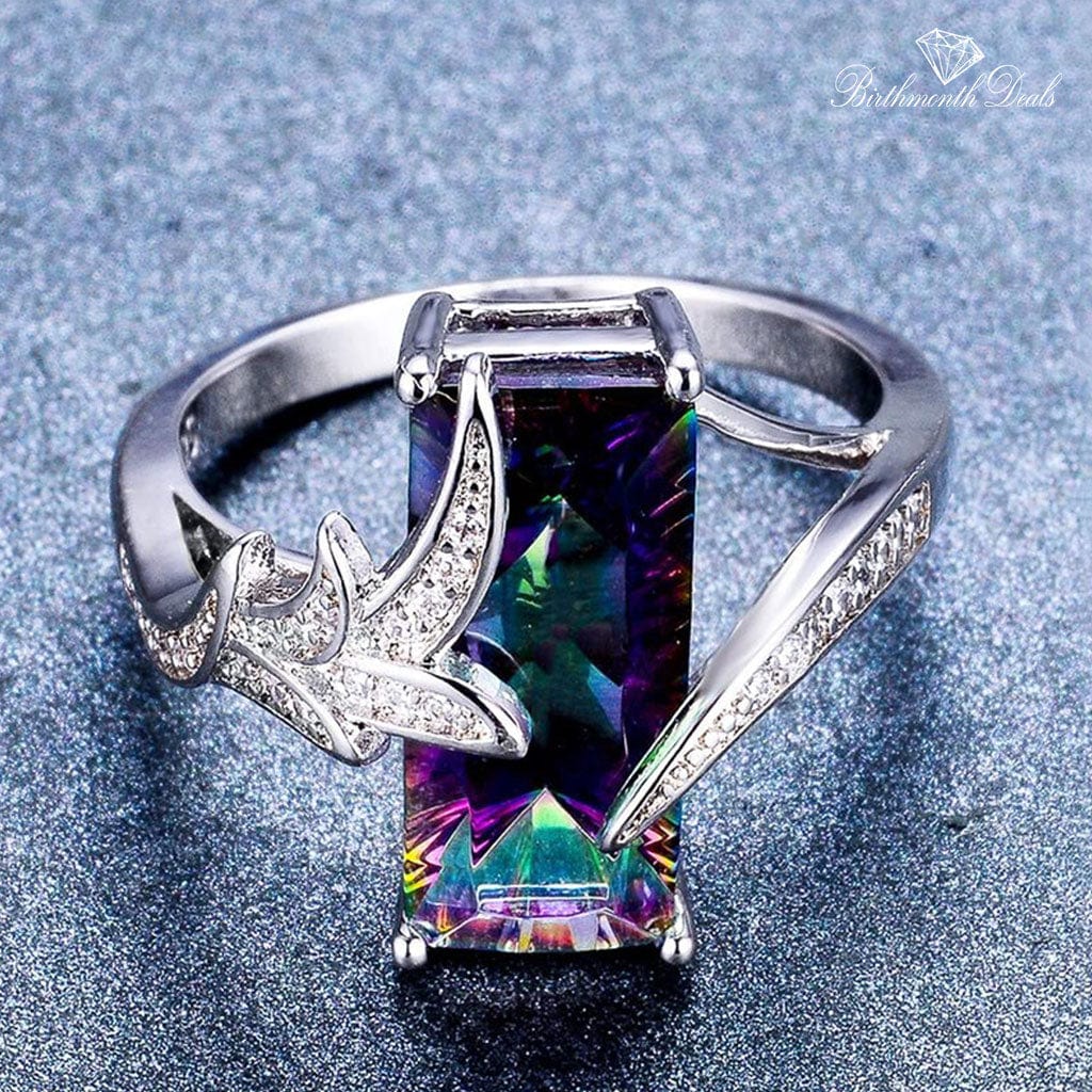 June Alexandrite Birthstone Ring - Birthmonth Deals