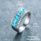 March Aquamarine Birthstone Ring - Birthmonth Deals