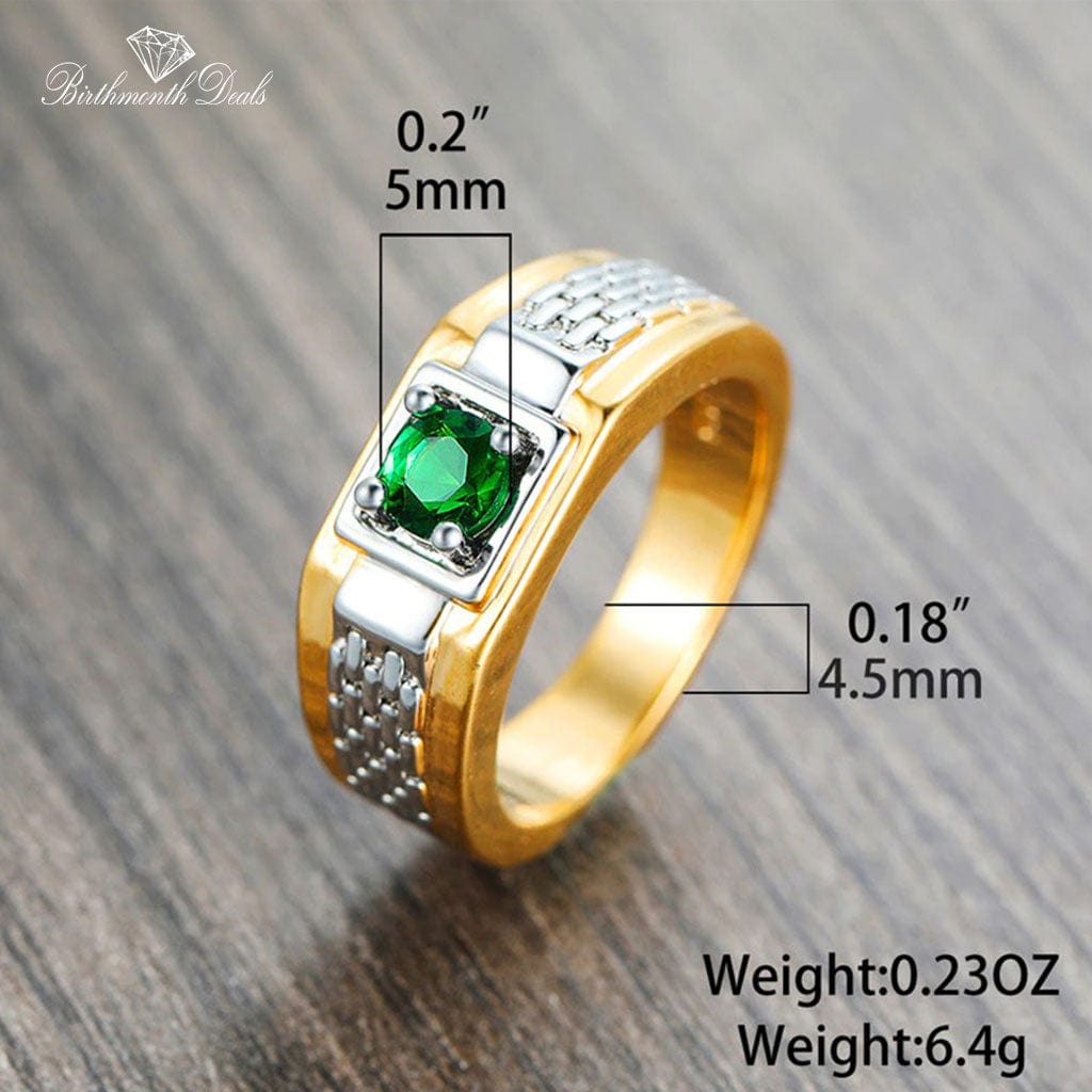 May Emerald Birthstone Ring - Birthmonth Deals