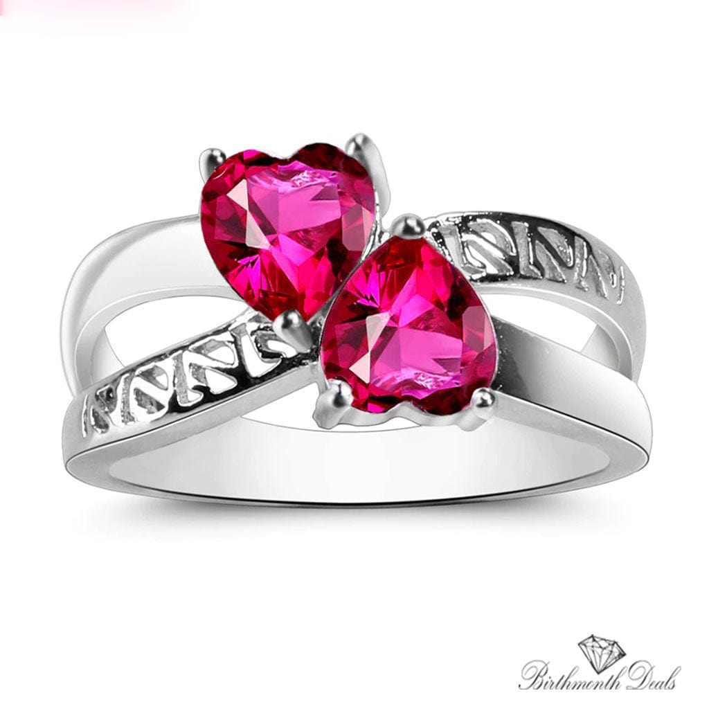 July Ruby Birthstone Ring - Birthmonth Deals