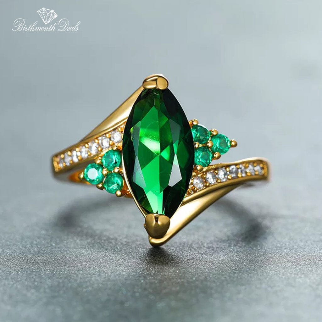 May Emerald Birthstone Ring - Birthmonth Deals