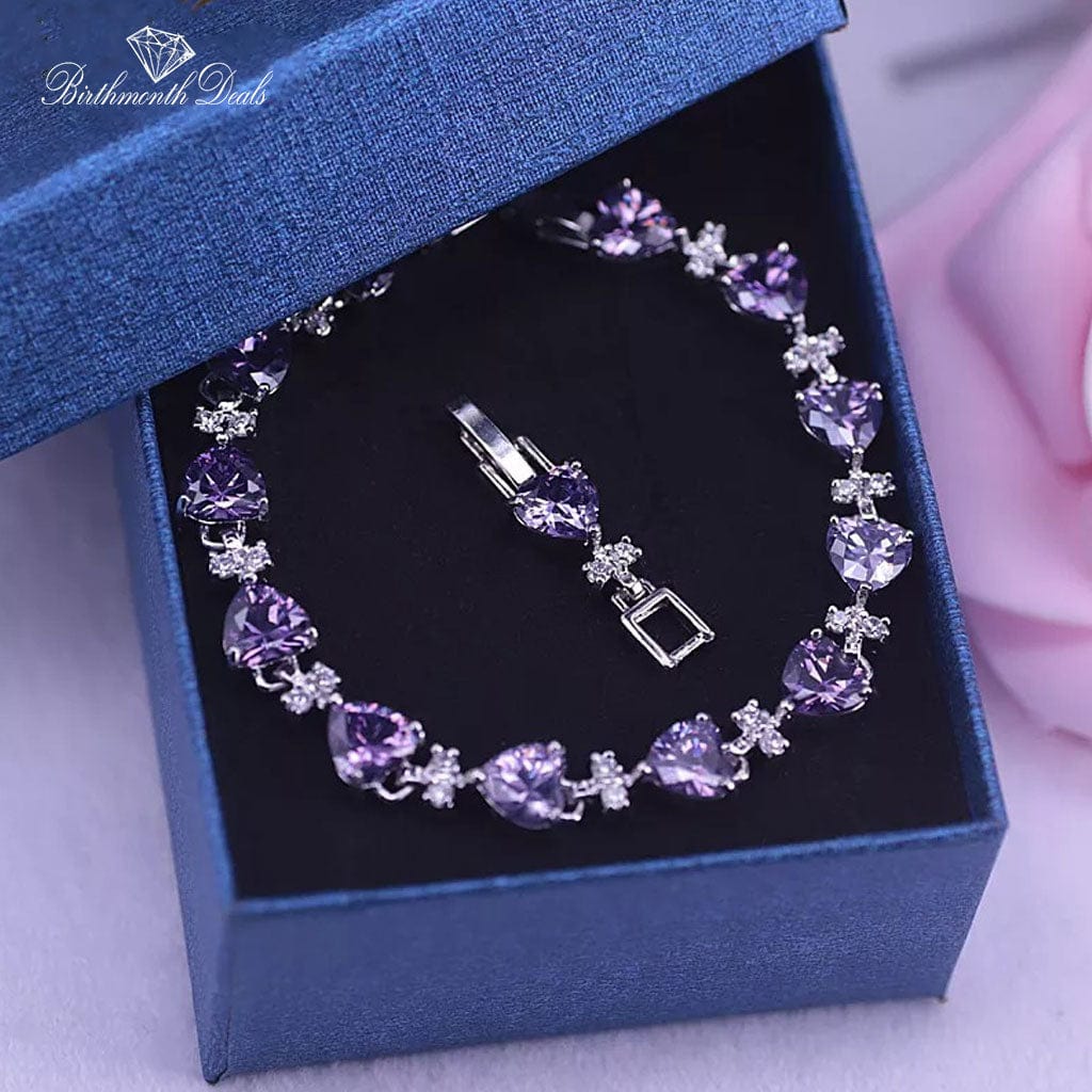 February Amethyst Birthstone Jewelry Set - Birthmonth Deals