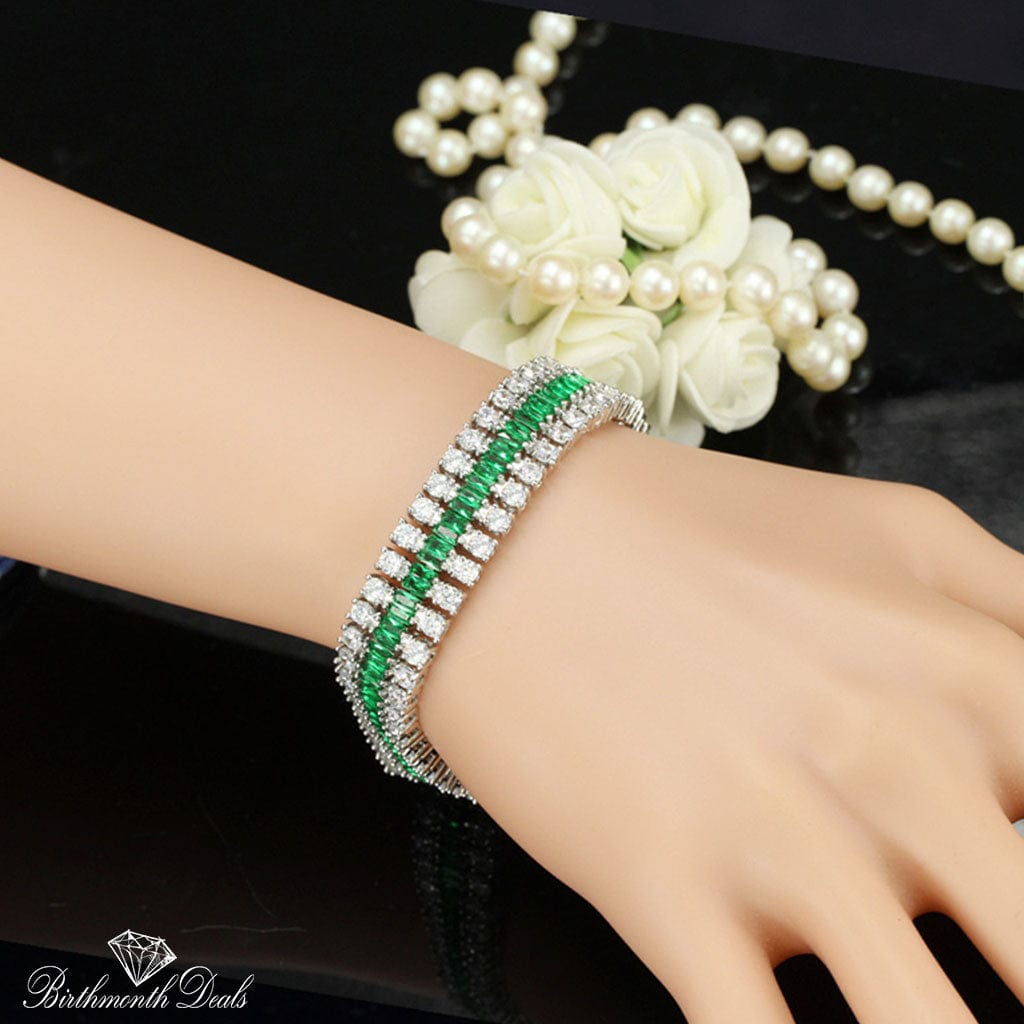 May Emerald Birthstone Bracelet - Birthmonth Deals