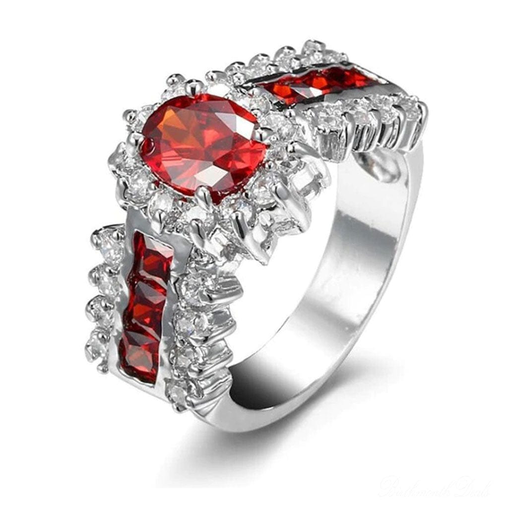 July Ruby Birthstone Ring - Birthmonth Deals