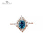 March Aquamarine Birthstone Ring - Birthmonth Deals