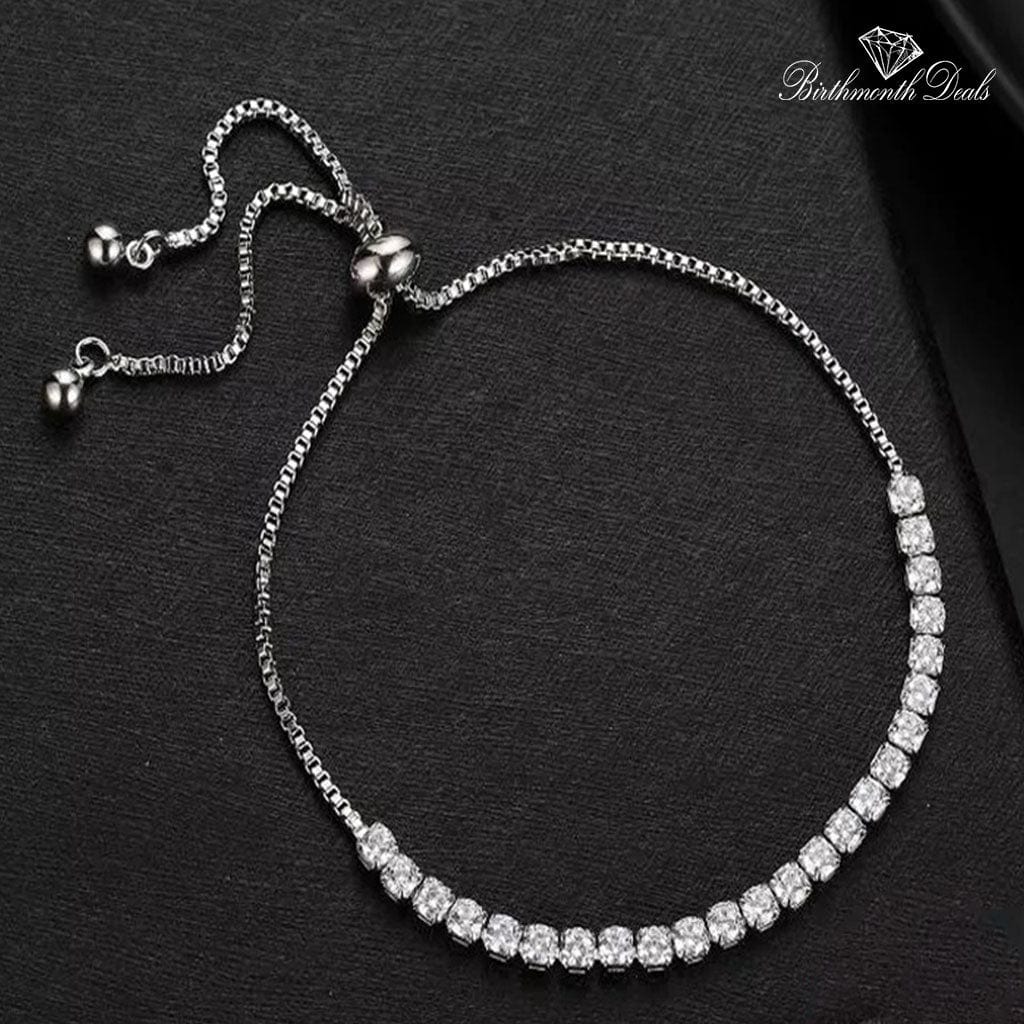 April Diamond Birthstone Bracelet - Birthmonth Deals