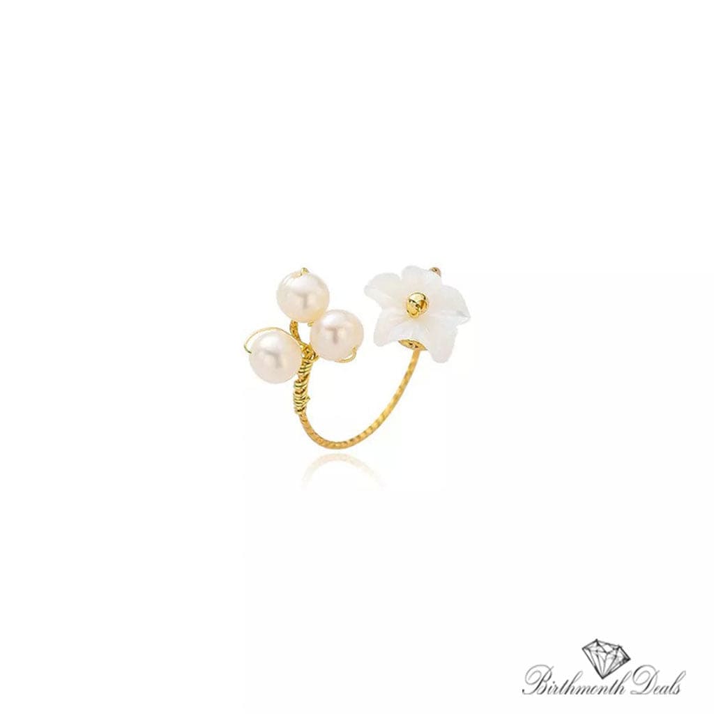 June Pearl Birthstone Ring - Birthmonth Deals