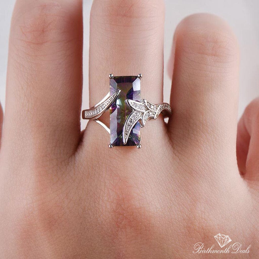 June Alexandrite Birthstone Ring - Birthmonth Deals