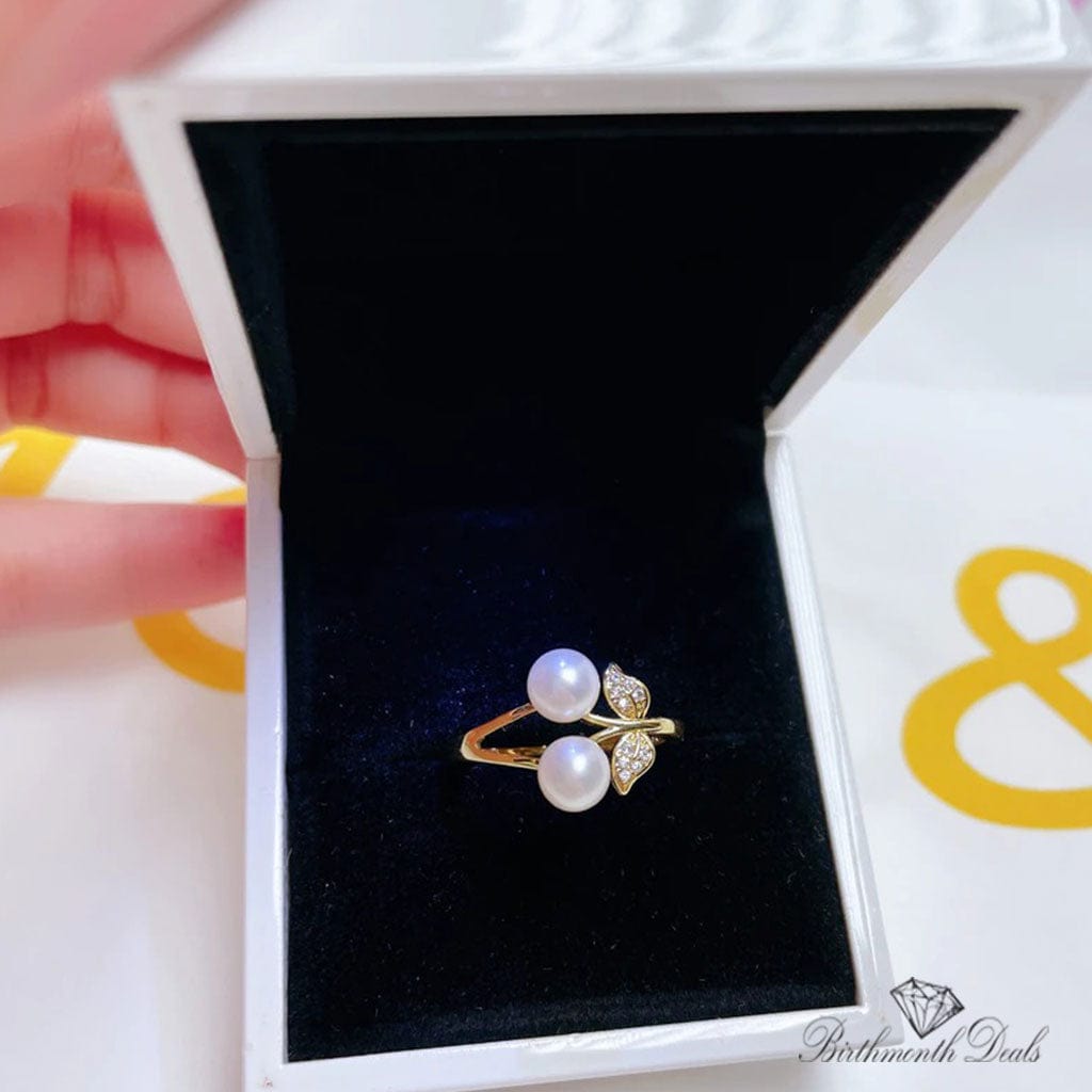 June Pearl Birthstone Ring - Birthmonth Deals