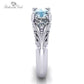 March Aquamarine Birthstone Ring - Birthmonth Deals