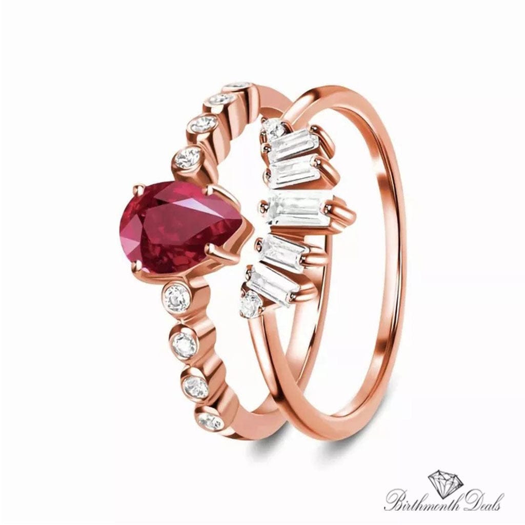 Gemstone Ring (July Ruby) - Birthmonth Deals