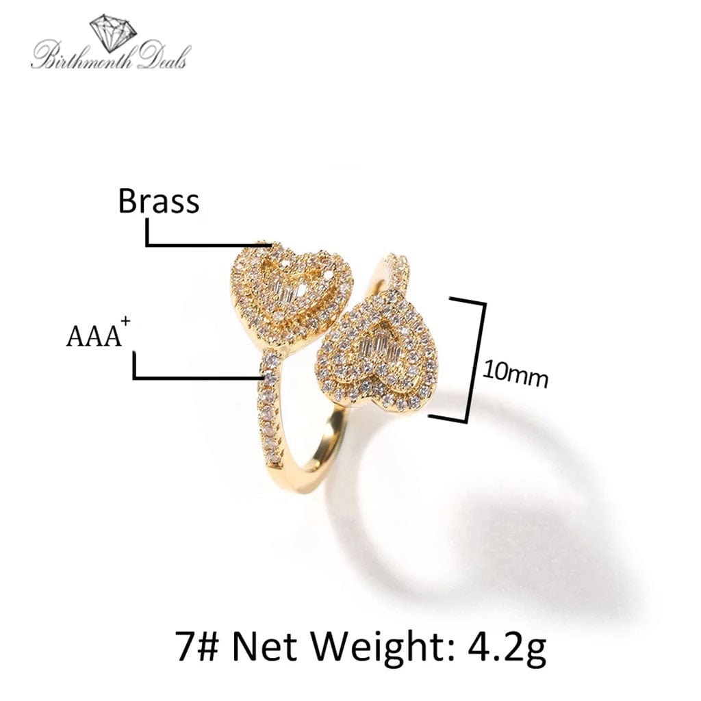 April Diamond Birthstone Ring - Birthmonth Deals