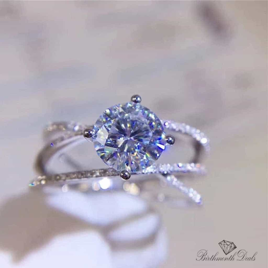 April Diamond Birthstone Ring - Birthmonth Deals