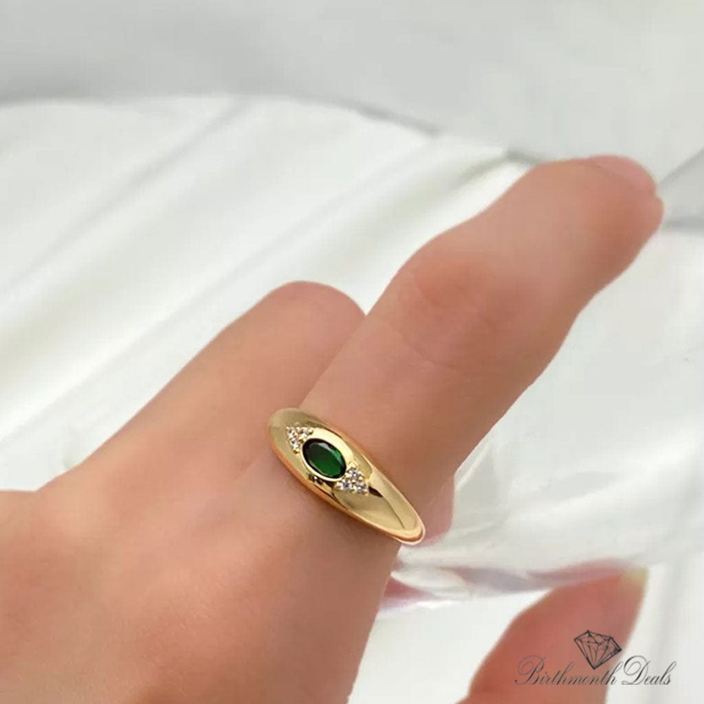 May Emerald Birthstone Ring - Birthmonth Deals