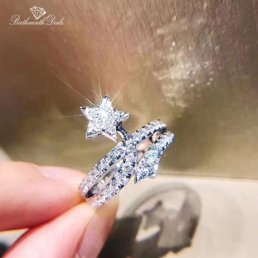 April Diamond Birthstone Ring - Birthmonth Deals