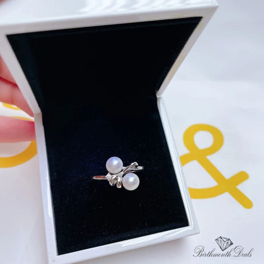 June Pearl Birthstone Ring - Birthmonth Deals