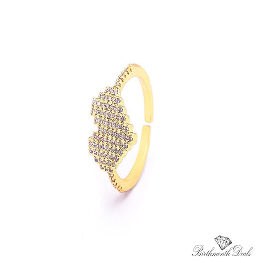 April Diamond Birthstone Ring - Birthmonth Deals