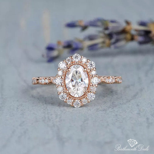 April Diamond Birthstone Ring - Birthmonth Deals