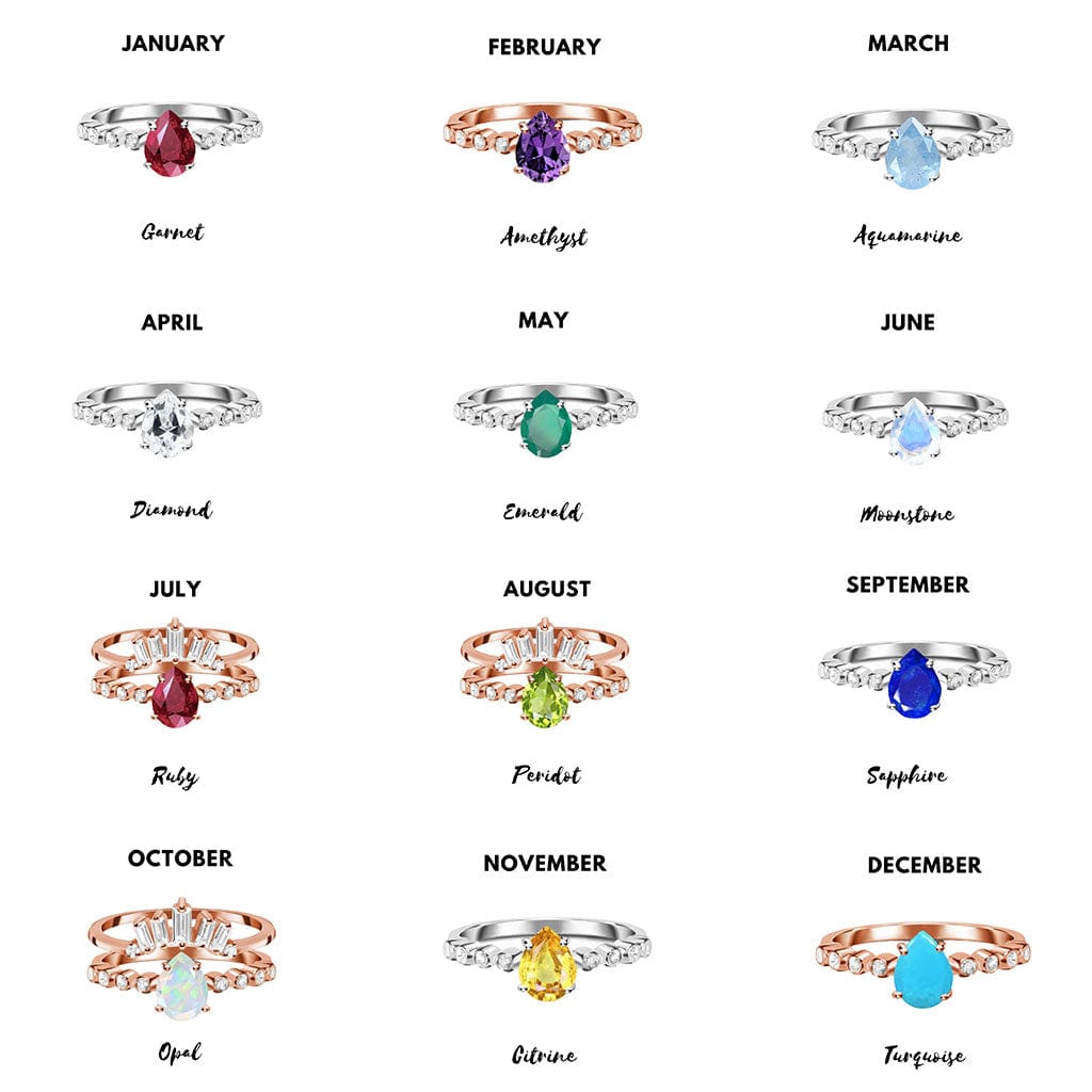 Gemstone Ring (October Opal) - Birthmonth Deals