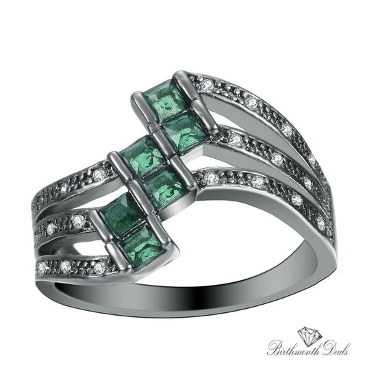 May Emerald Birthstone Ring - Birthmonth Deals