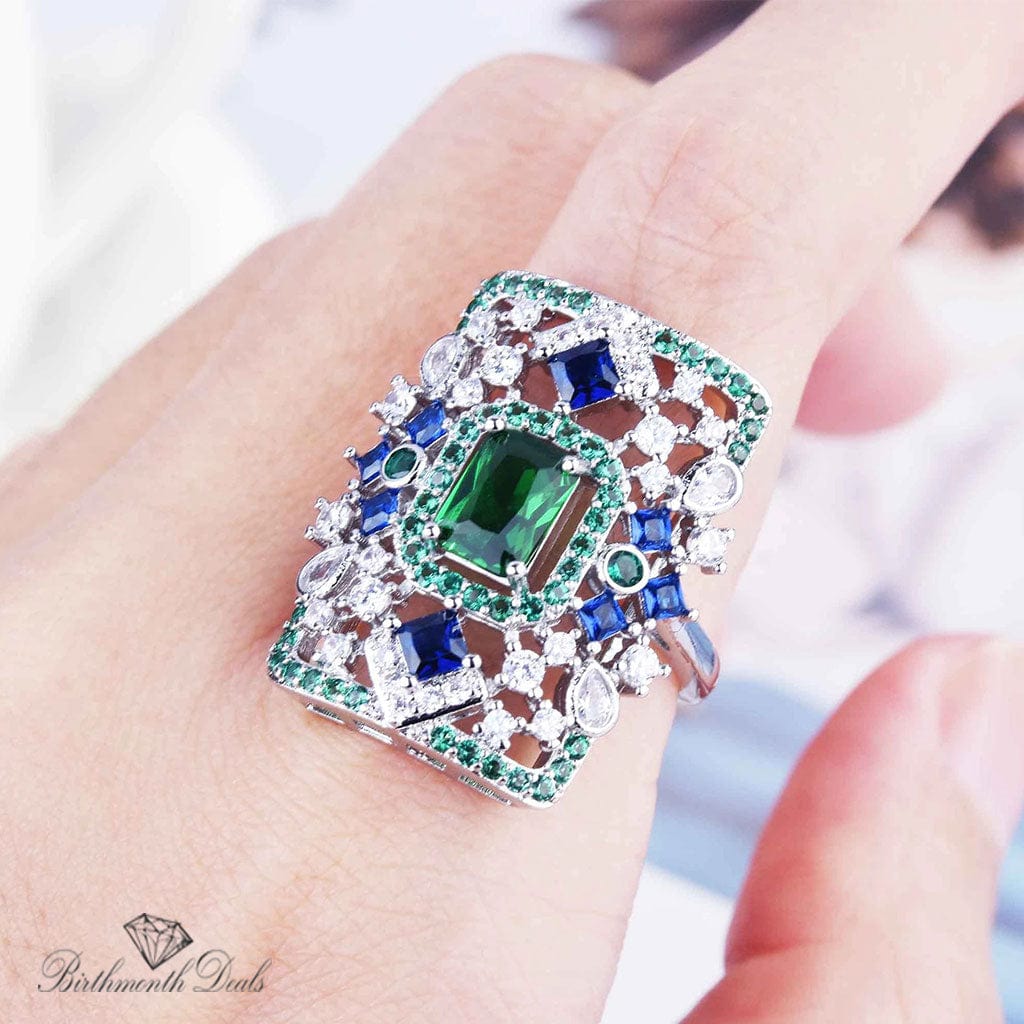 May Emerald Birthstone Ring - Birthmonth Deals