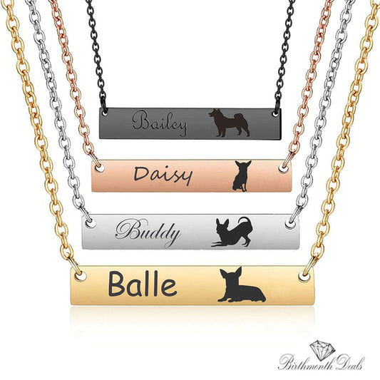 Personalize Pet Necklace - Birthmonth Deals