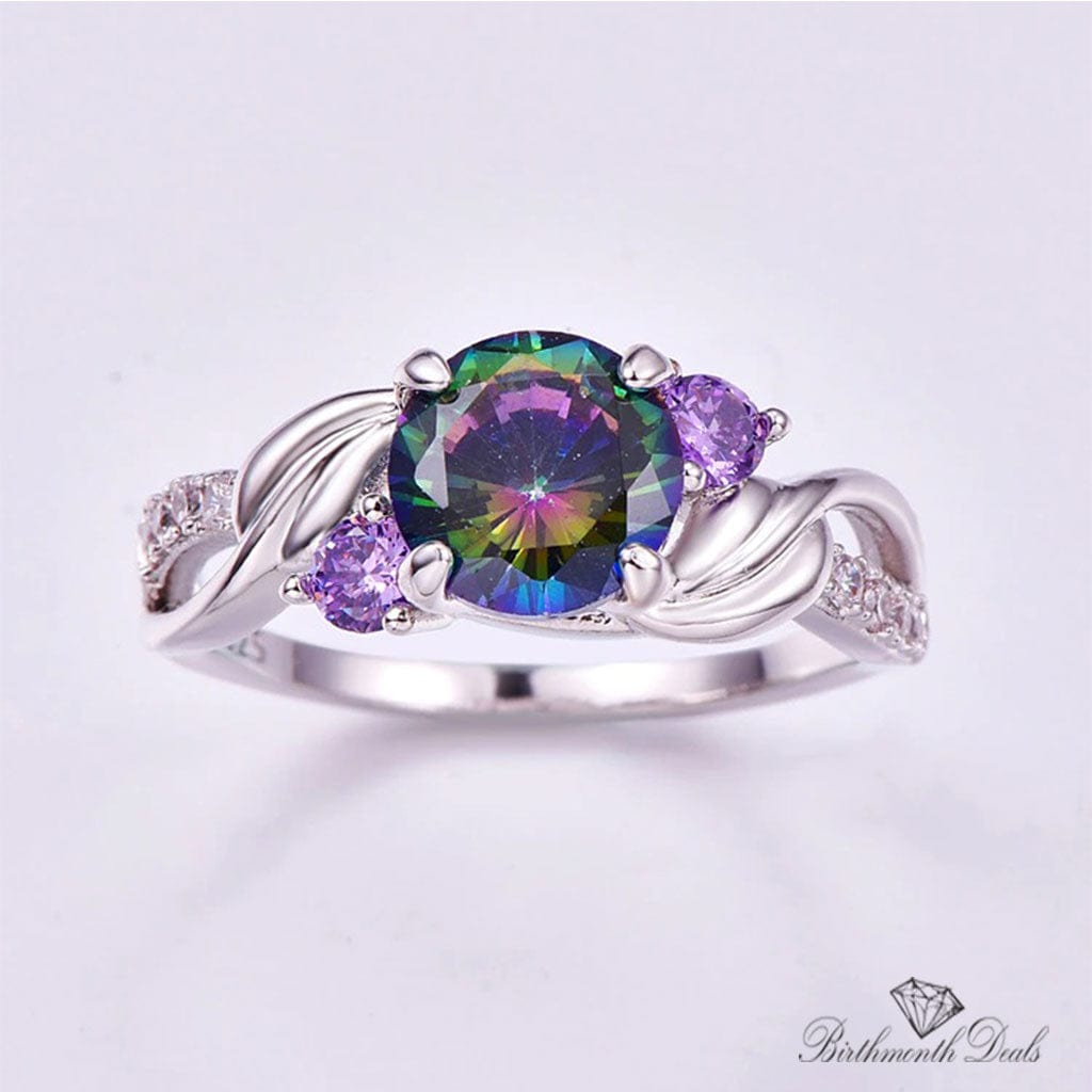 June Alexandrite Birthstone Ring - Birthmonth Deals